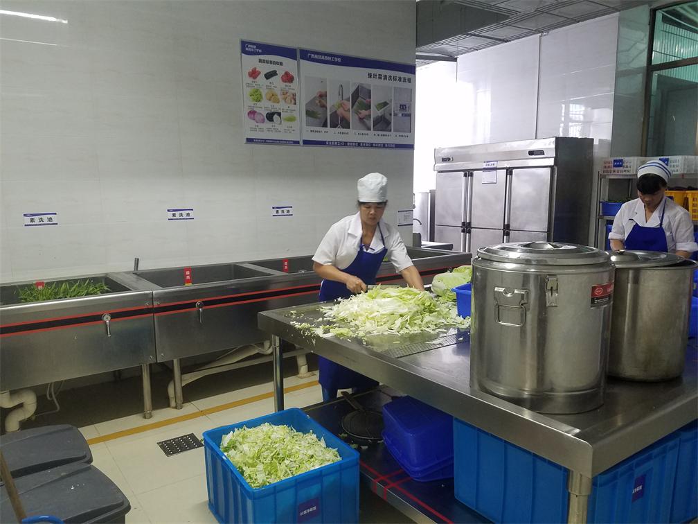 廣西商貿(mào)高級技工學(xué)校廚房設(shè)備工程之4D無水廚房2
